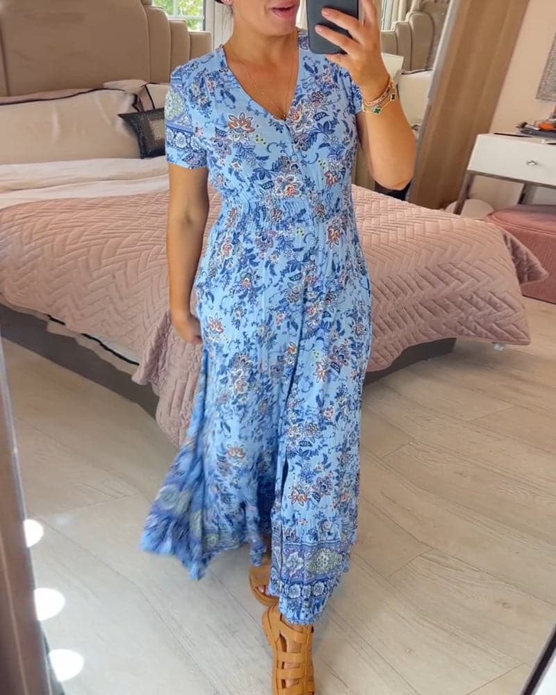 Heidi | Bohemian Garden Maxi Dress