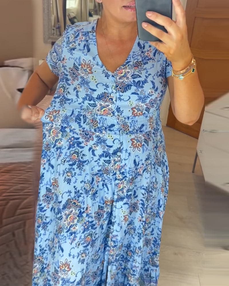 Heidi | Bohemian Garden Maxi Dress