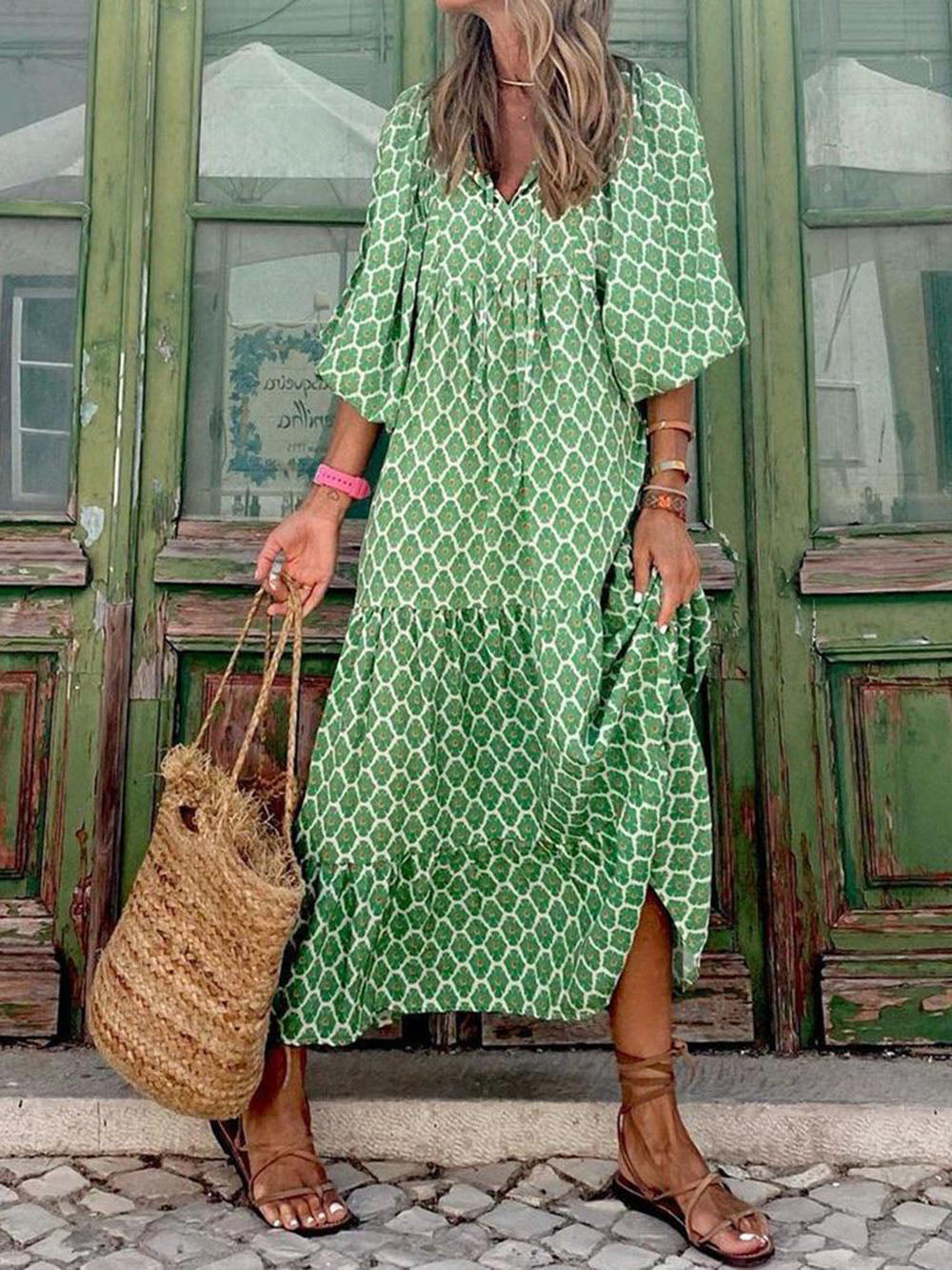 Audrey | Stylish Casual Relaxed Printed Dress