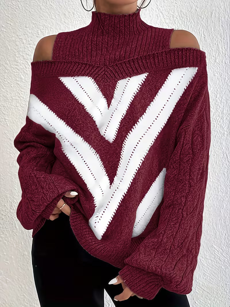 Ramirez | Knit Sweater with Off-Shoulder Design