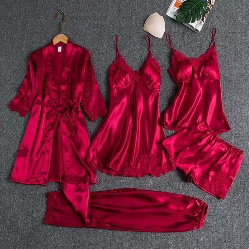 5-Piece Silk Night Set
