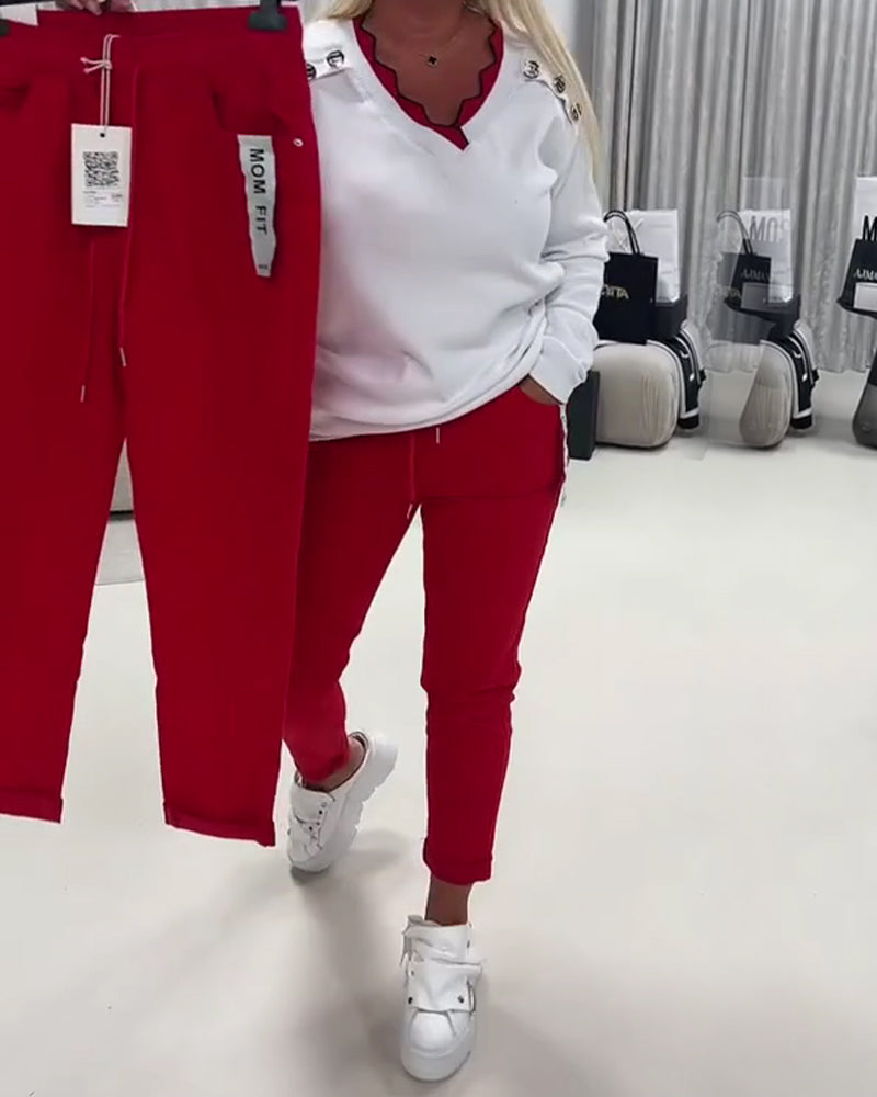 Elastic Cord Fashion Pants