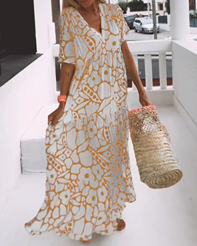 Faith | Boho Floral Maxi Dress