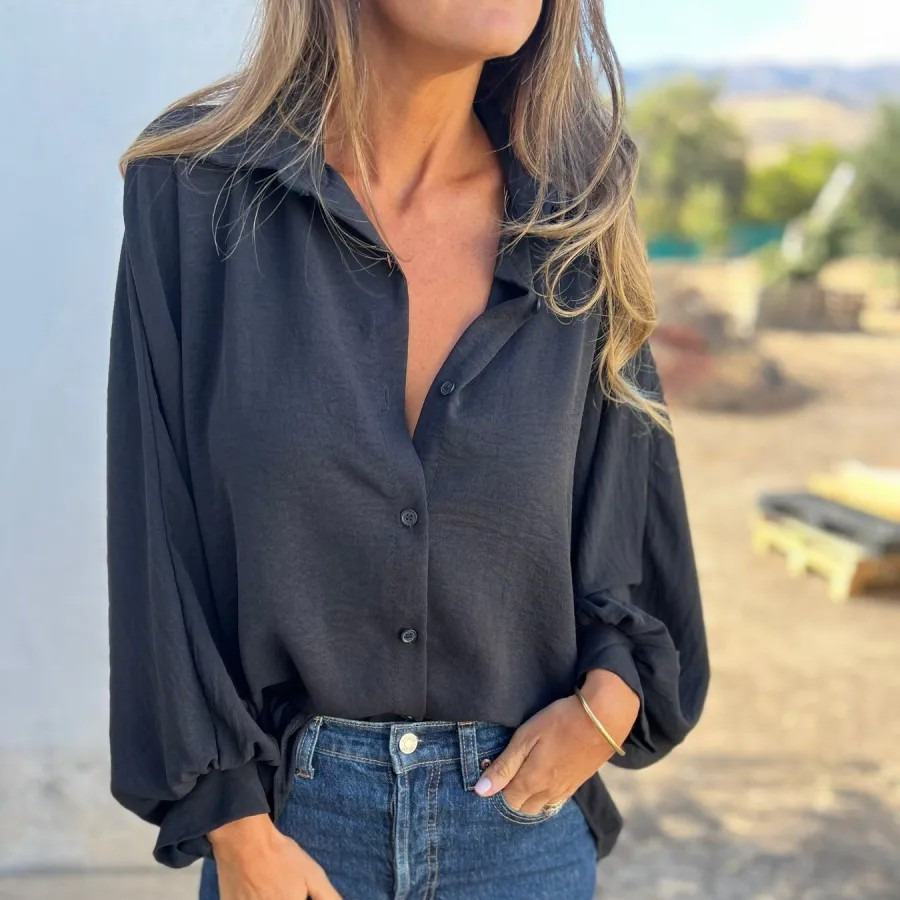 Nathalie™ | Elegant oversized blouse
