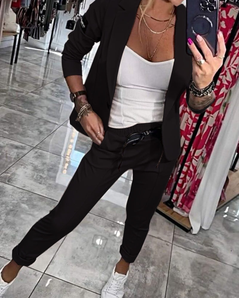 Malou | Stylish Blazer & Jogger Set
