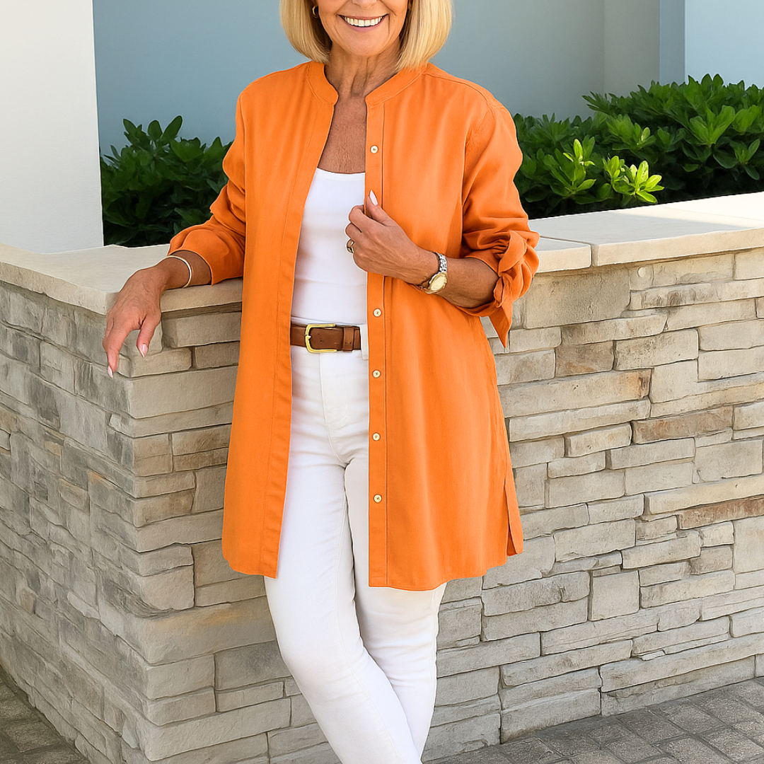 Louise™ | Elegant shirt blouse with bow sleeves