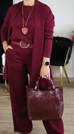 Elegant 3-Piece Set Including a Long Cardigan, Top, and Pants 🔥FREE SHIPPING