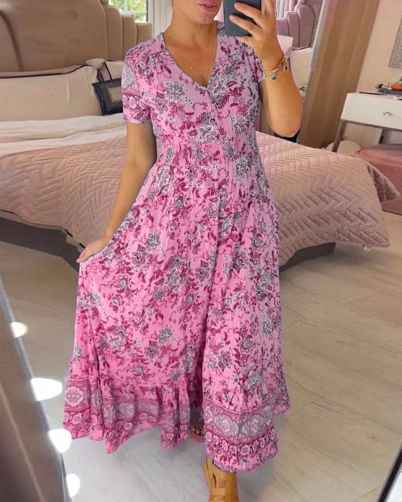Heidi | Bohemian Garden Maxi Dress