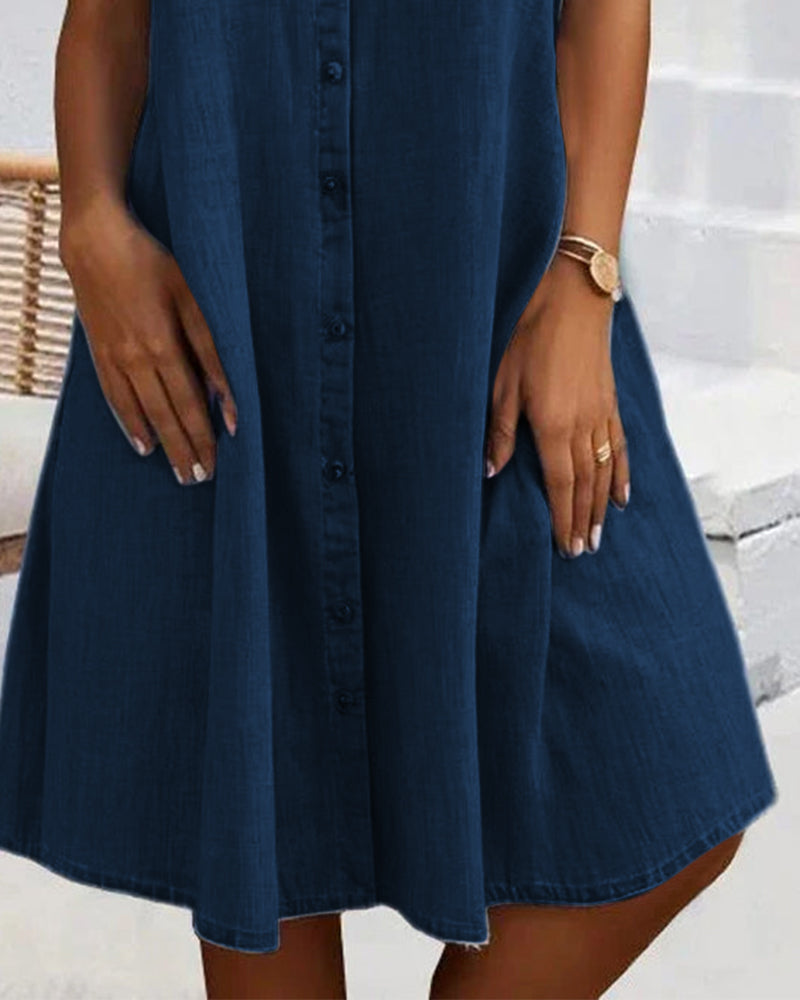 Jessica | Relaxed Button Shirt Dress