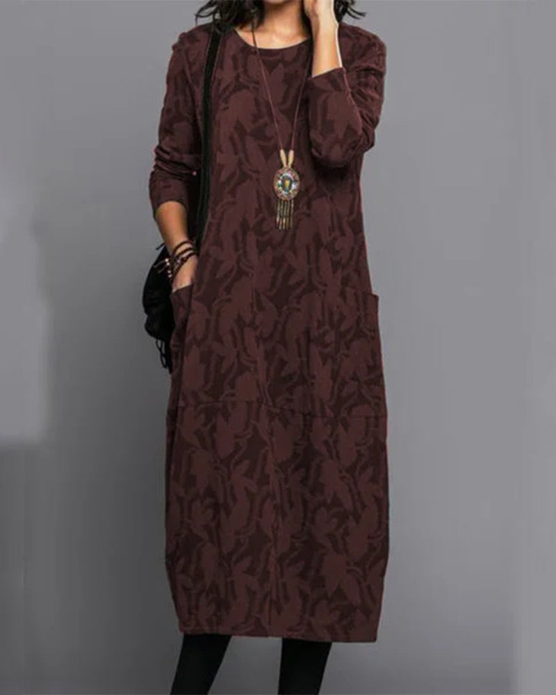 Ella | Casual Printed Pocket Dress