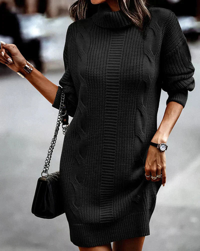 Delilah | Cozy Cable Knit Dress