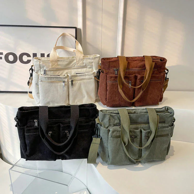 Luna - Urban Cord Tote Bag
