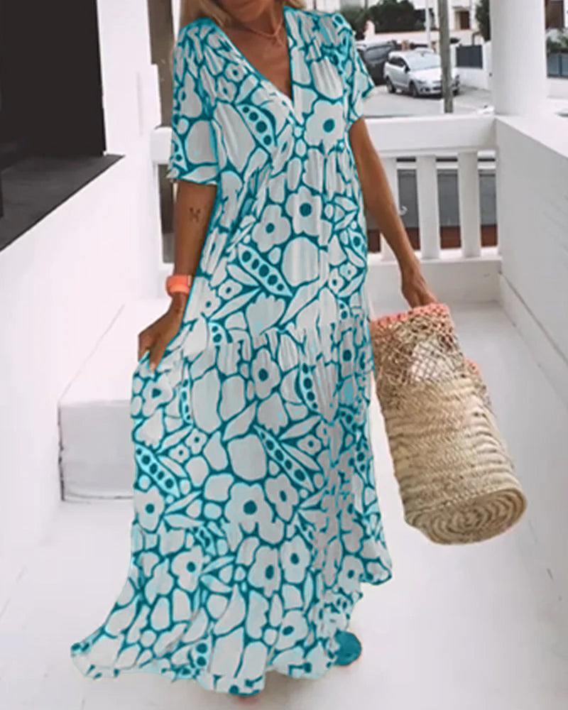 Faith | Boho Floral Maxi Dress