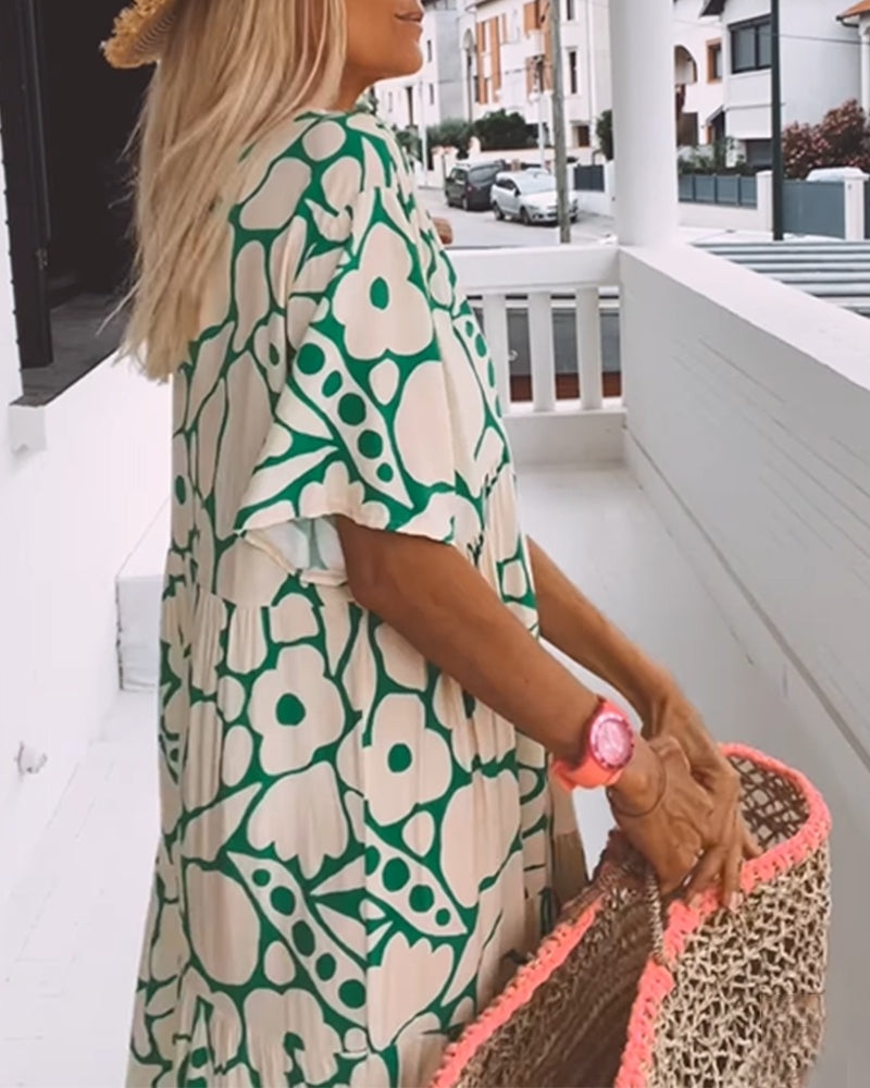 Faith | Boho Floral Maxi Dress