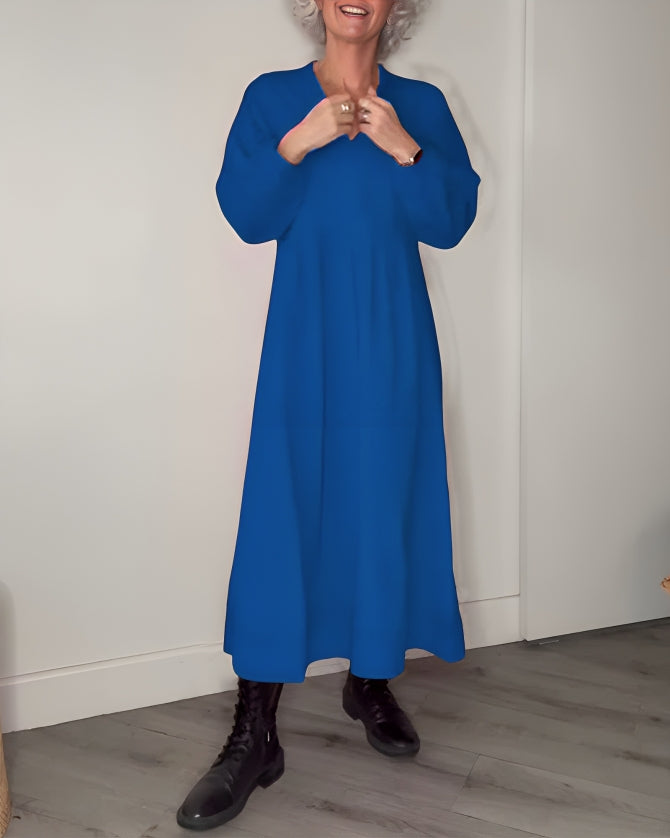 Jocelyn | Stylish V-neck Midi Dress
