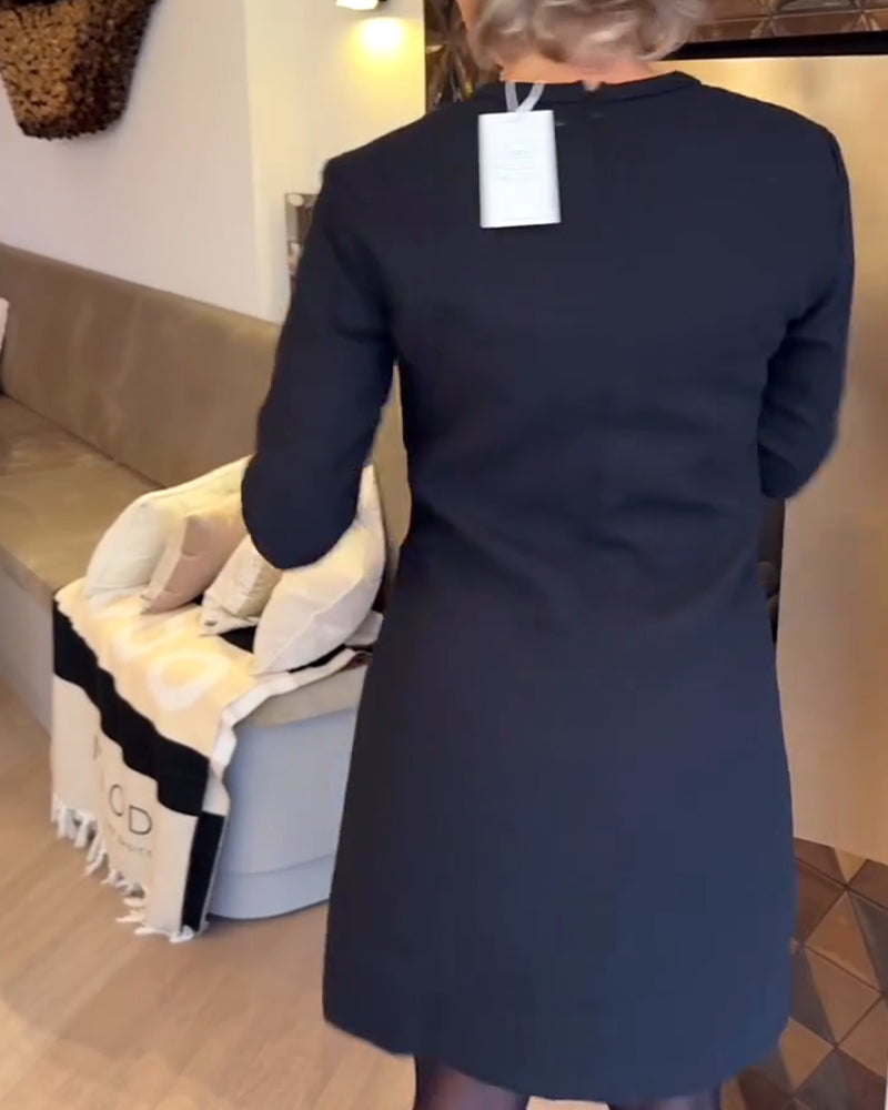 Elegant and Slim Dress in Chanel Style