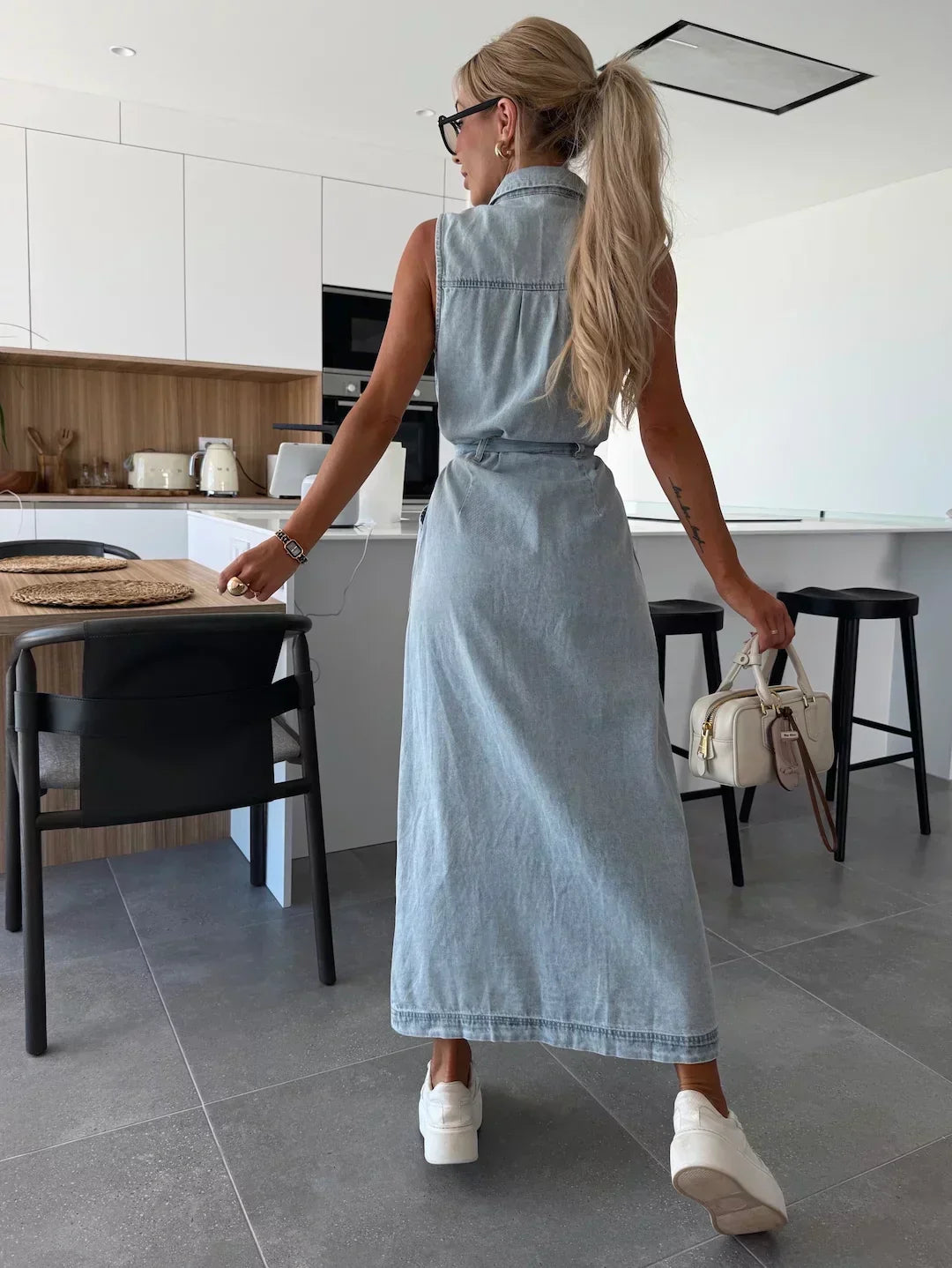 Paige | Casual Denim Button Dress