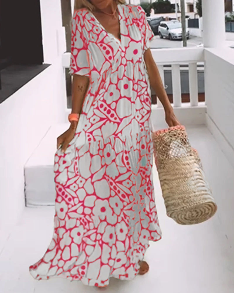 Faith | Boho Floral Maxi Dress