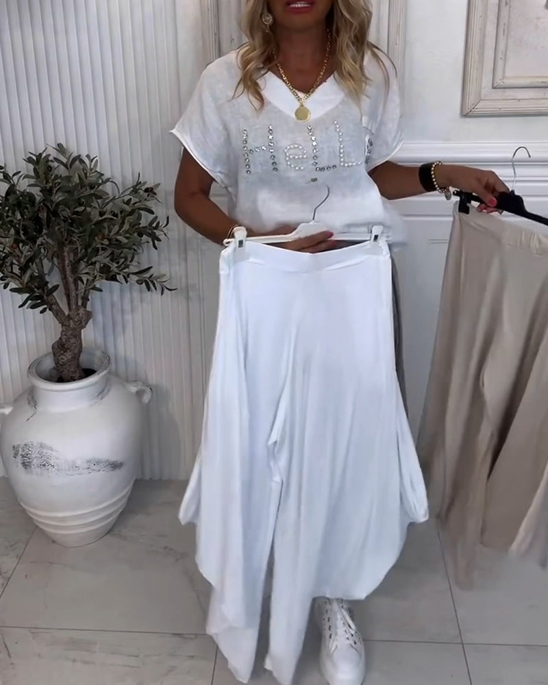 Solid Color Casual Bloomers