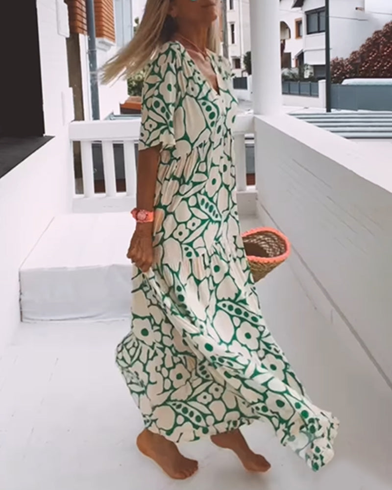 Faith | Boho Floral Maxi Dress