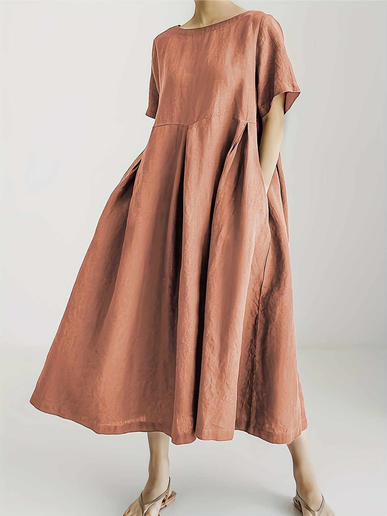 Jennifer | Relaxed Flare Linen Dress