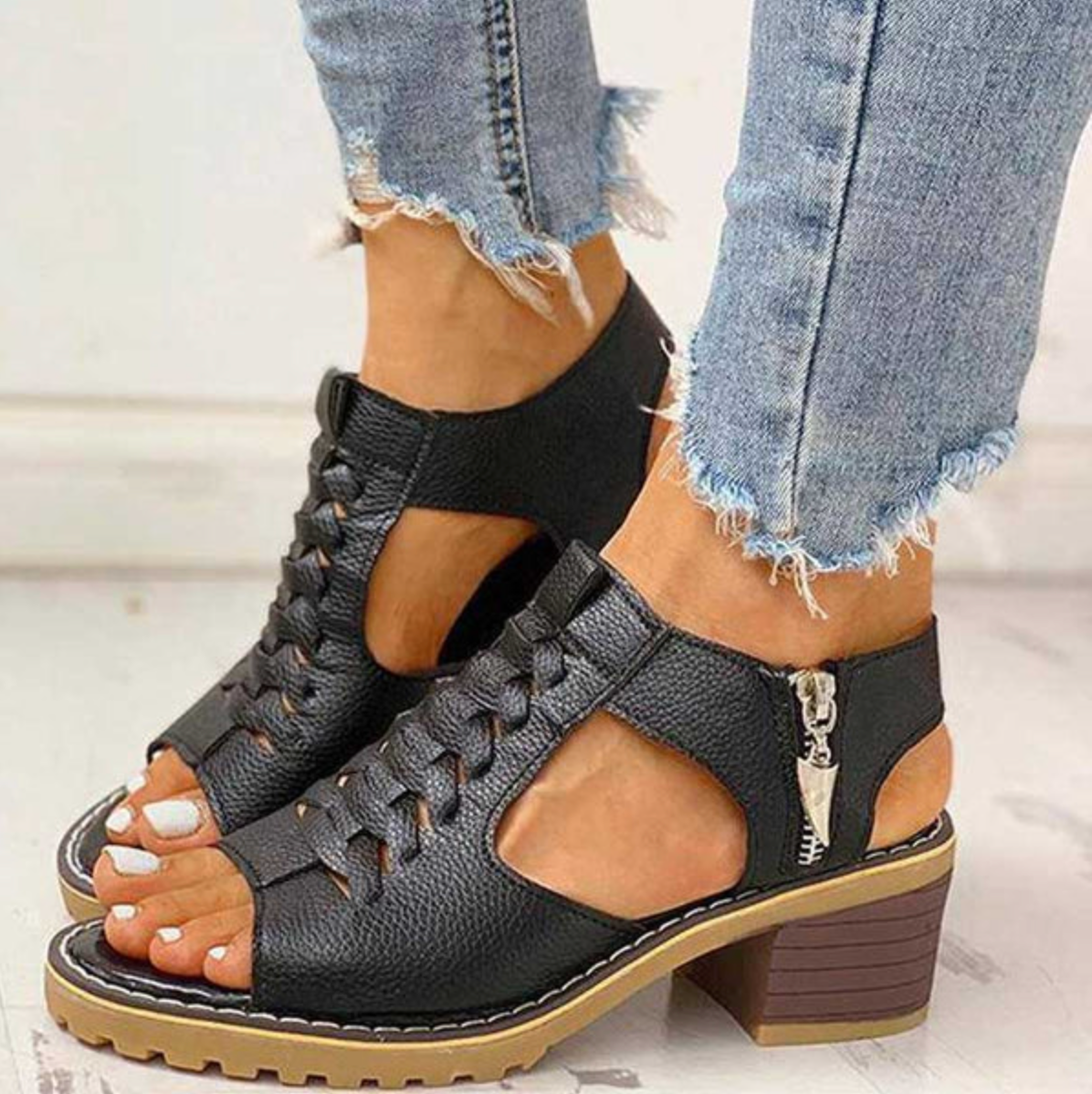 Natalie | Stylish Summer Chunky Heel Sandals