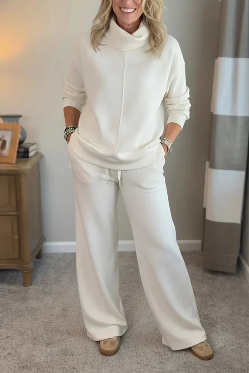 Thalia Cozy Two Piece Turtleneck Travel Set