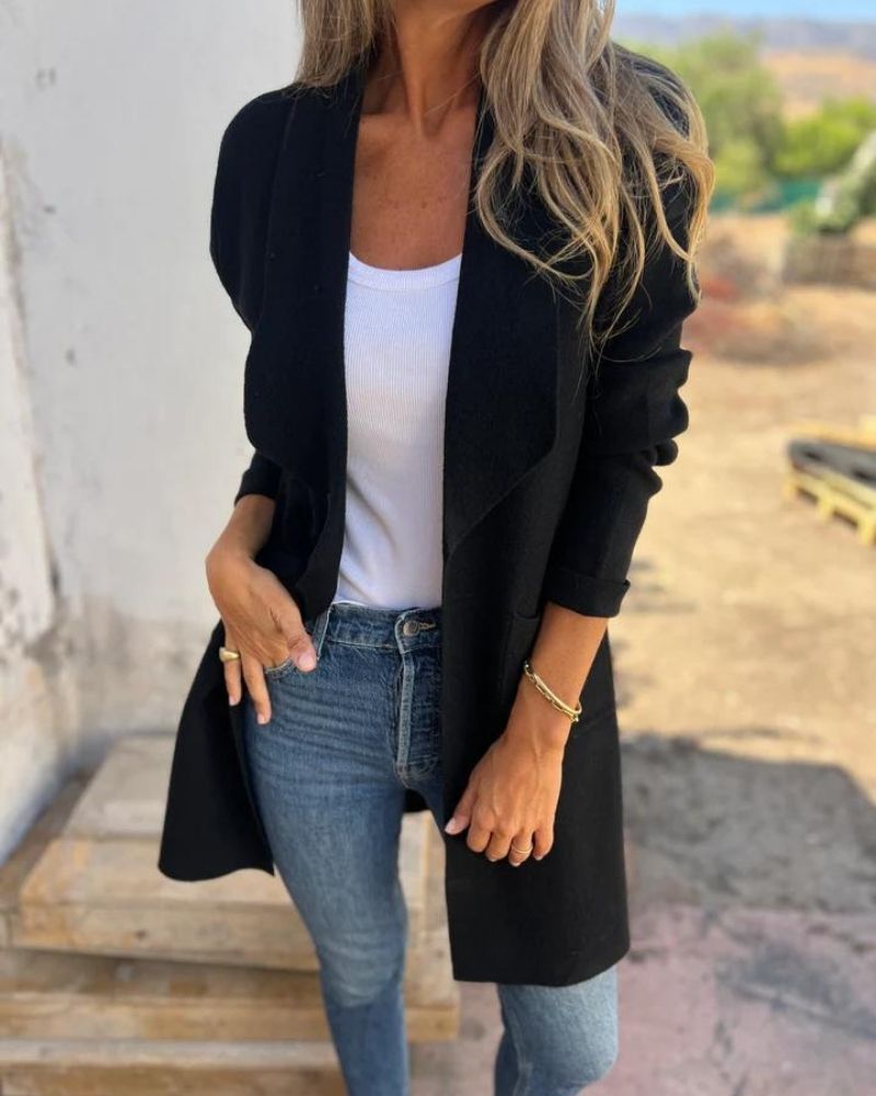 Eigona | Casual Cardigan Jacket With Lapels