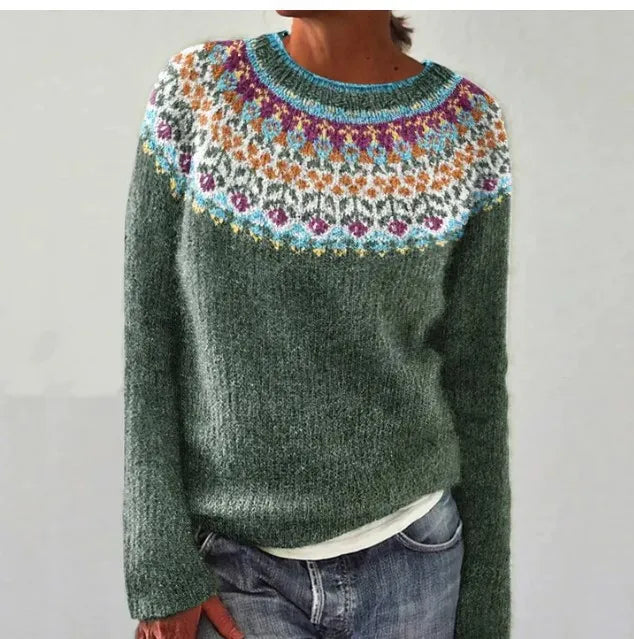 Rachele™ - Retro fall sweater