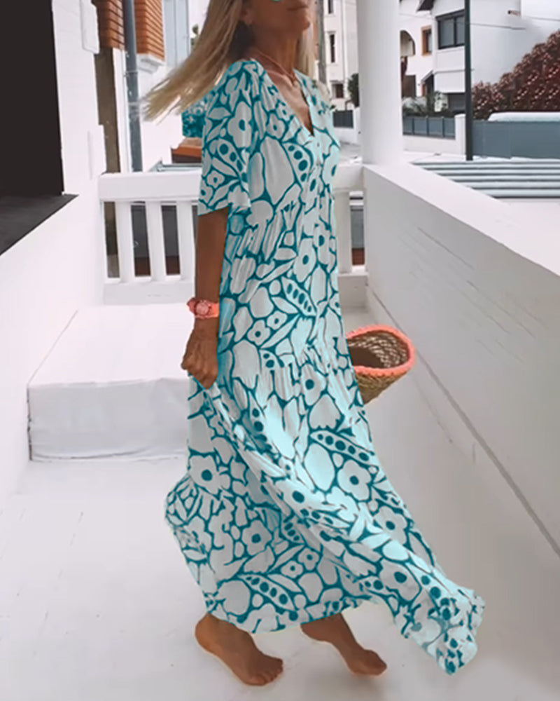 Faith | Boho Floral Maxi Dress