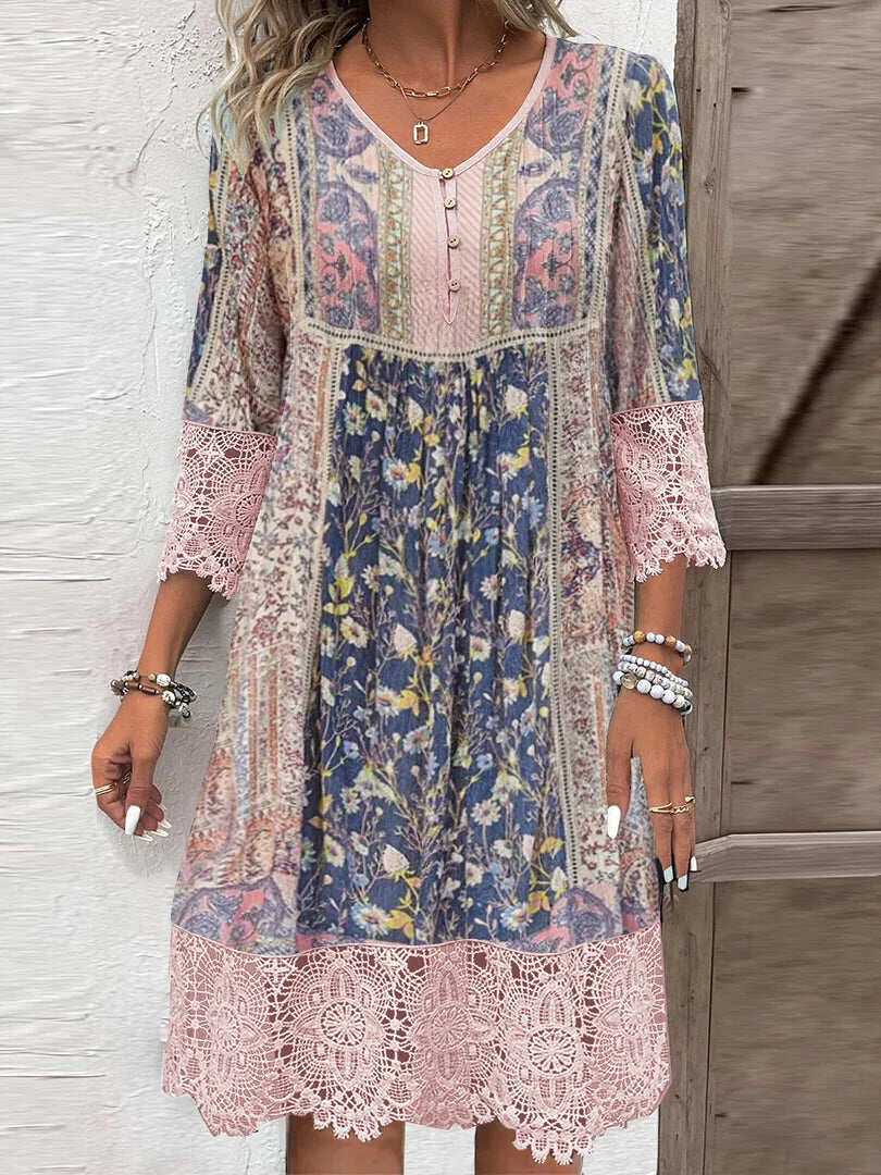 Kirsten | Luxury Patterned Dress for Women