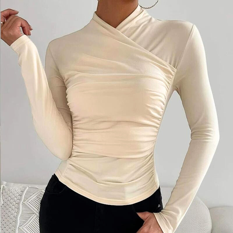 Caroline | Classic Cross-Neck Top