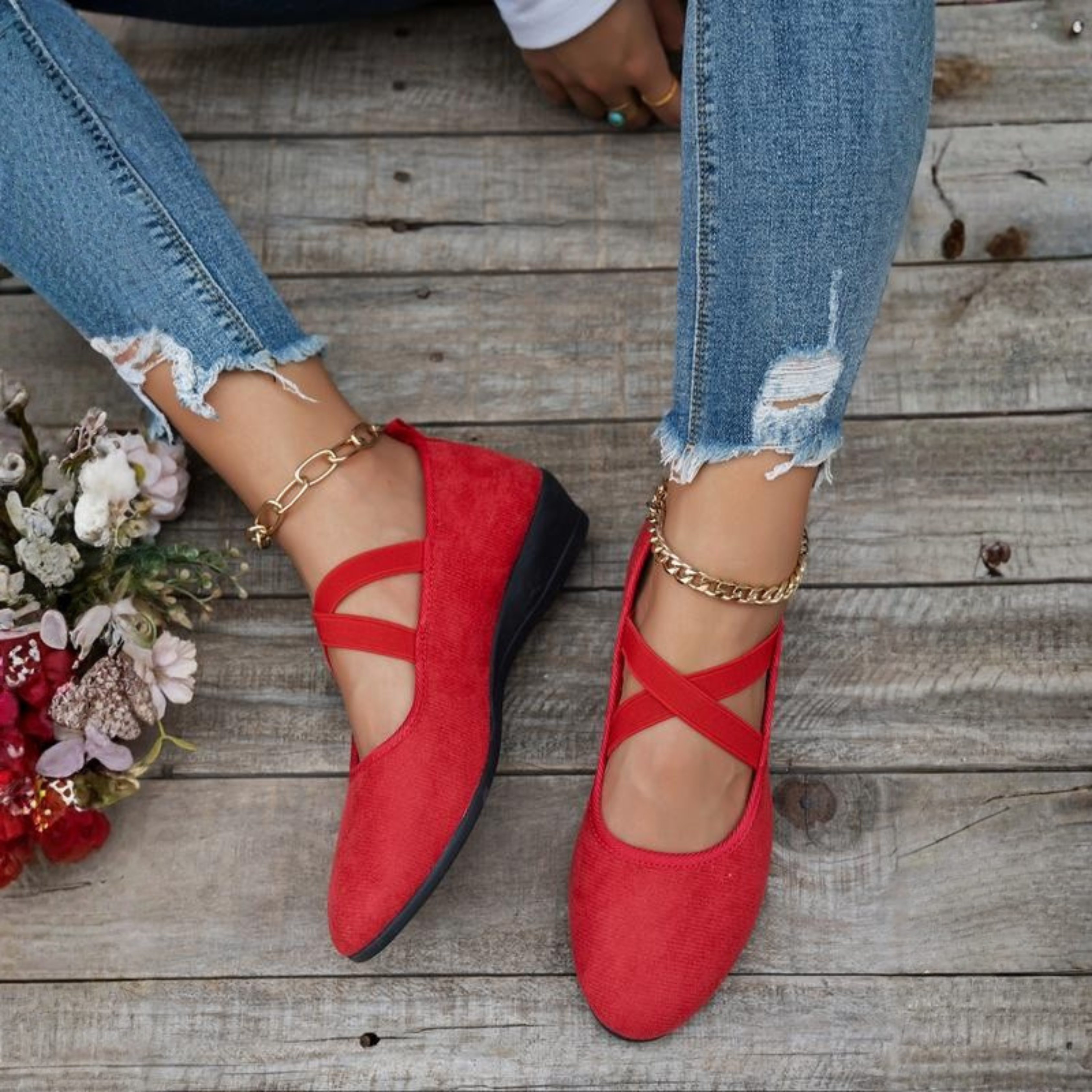 Closed Wedge Heels