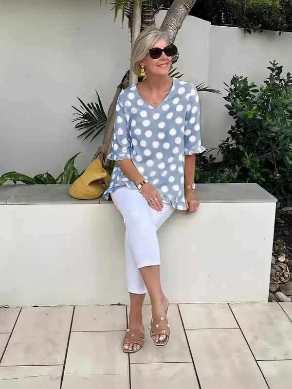 Bethany | Stylish V-Neck Blouse