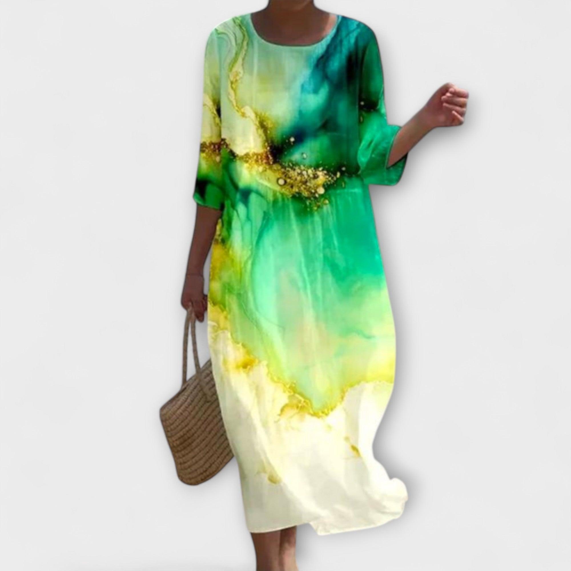 Marie | Stylish Floral Midi Dress