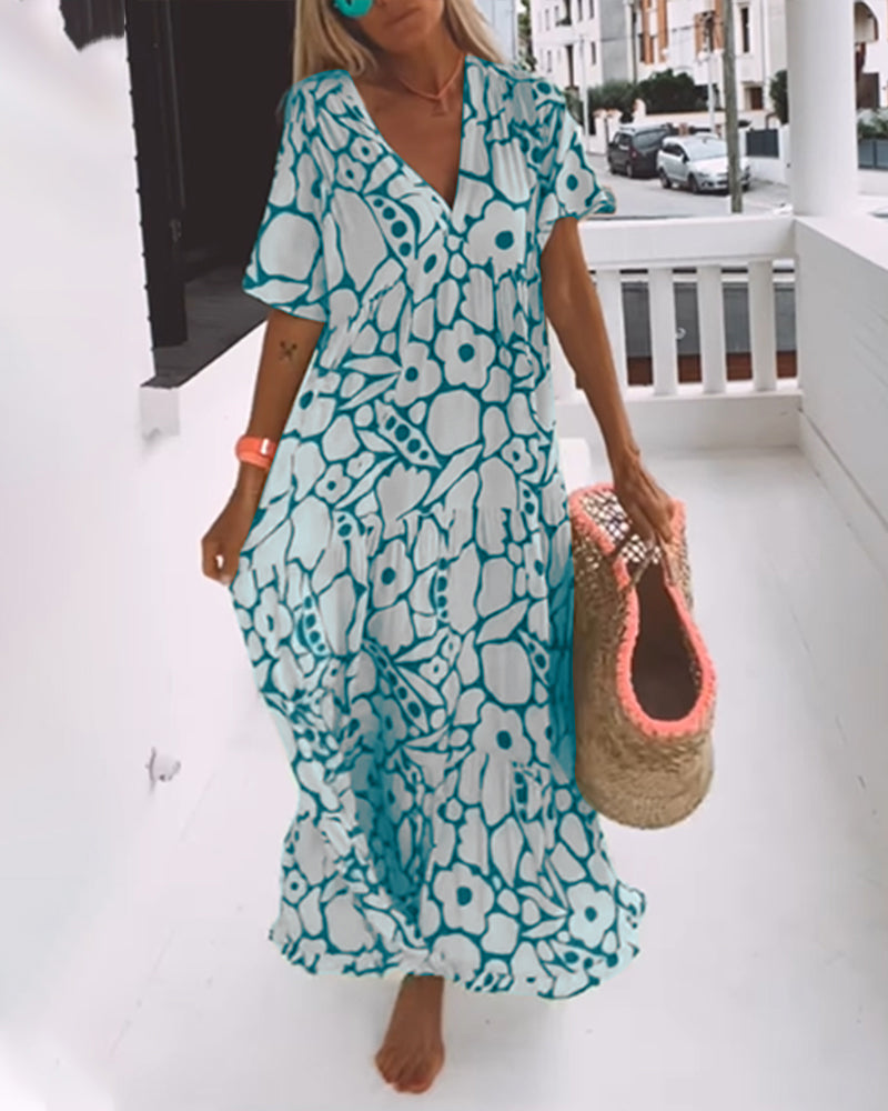 Faith | Boho Floral Maxi Dress