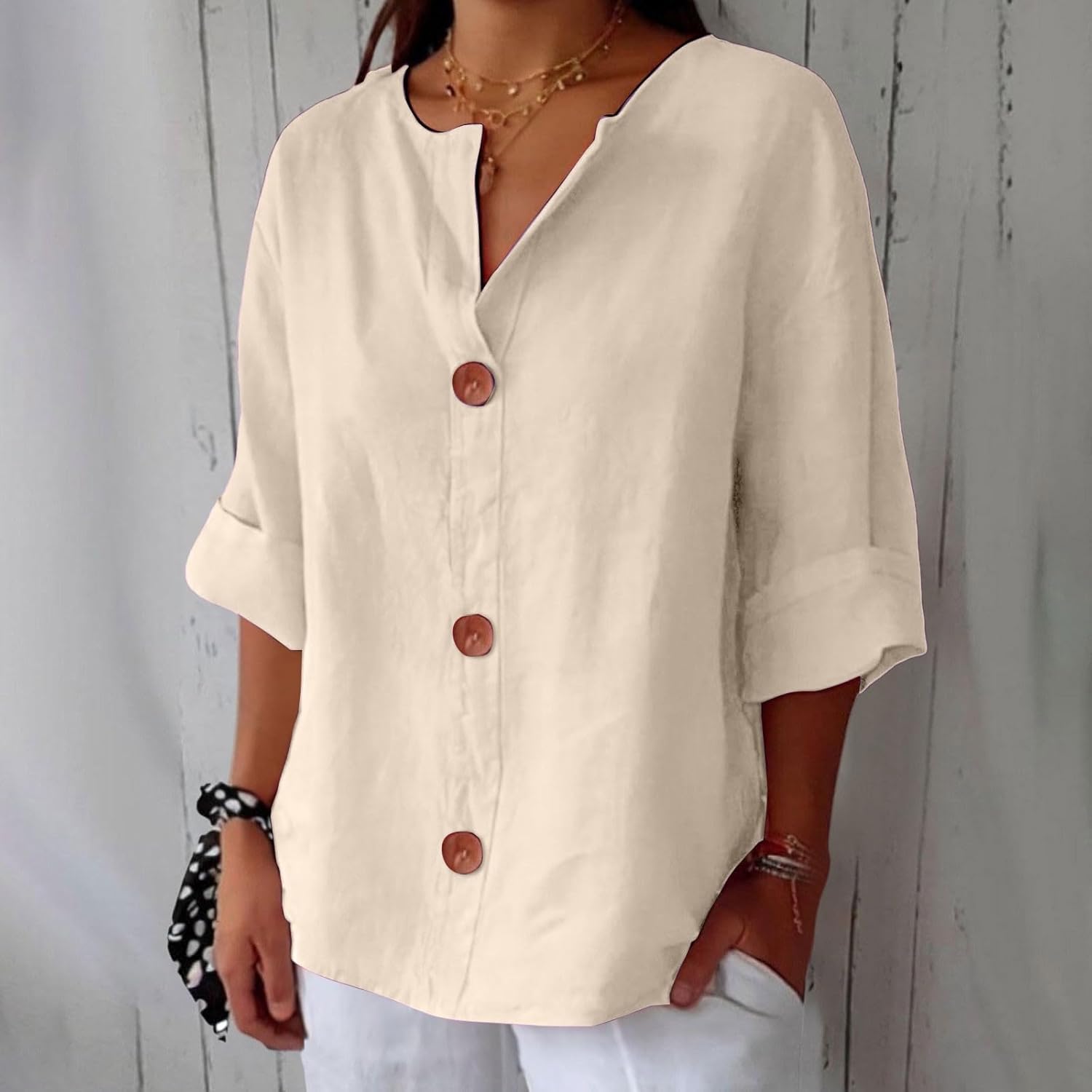 Nina™ | Graceful Drape Blouse