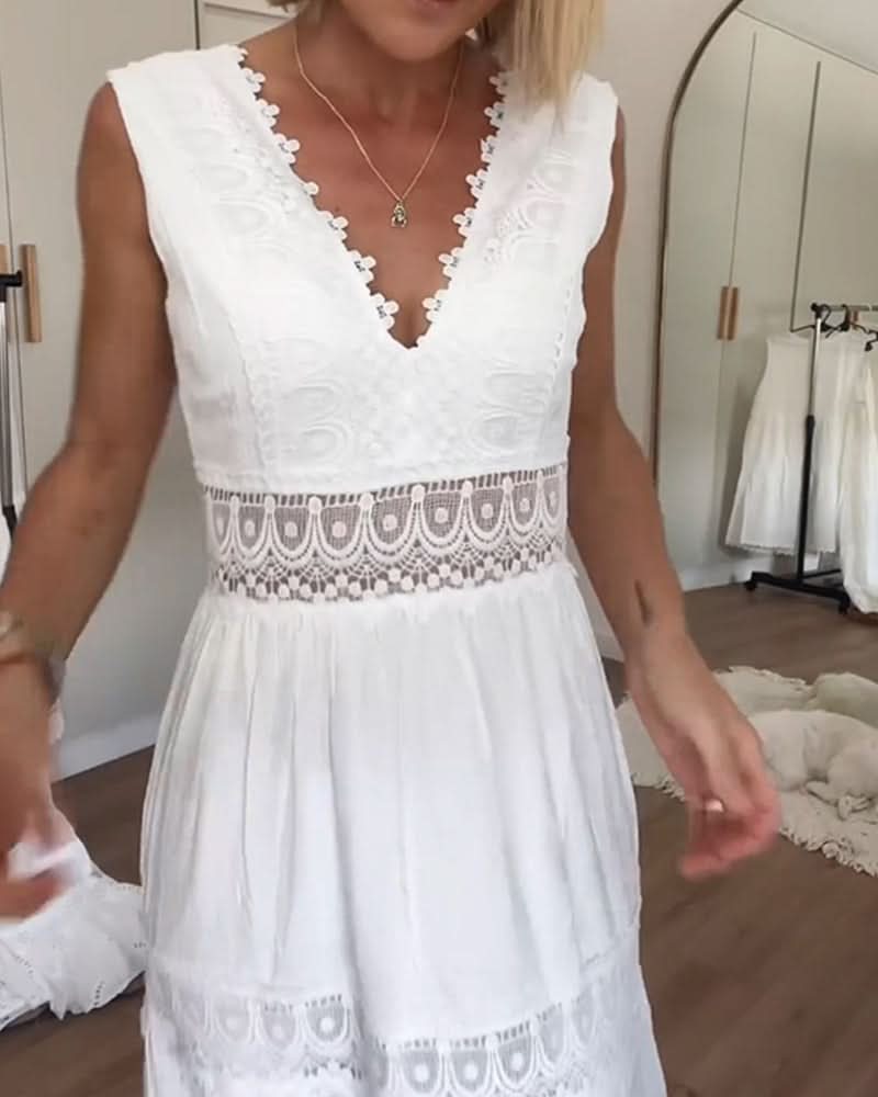 Rose™ | Lace V-neck Cami Dress