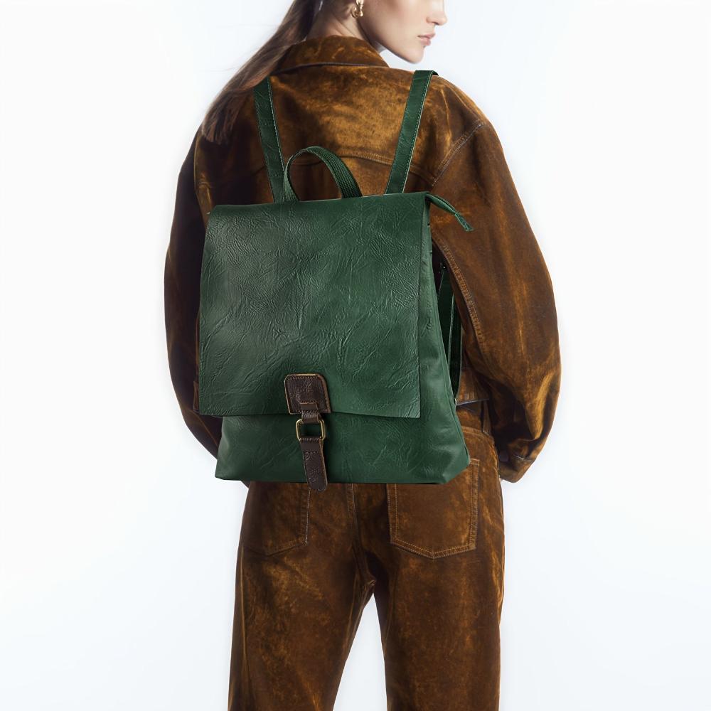 Claudia | Vintage Classic Buckle Backpack