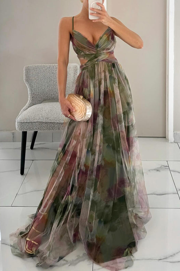Bianca | Elegant Floral Long Dress