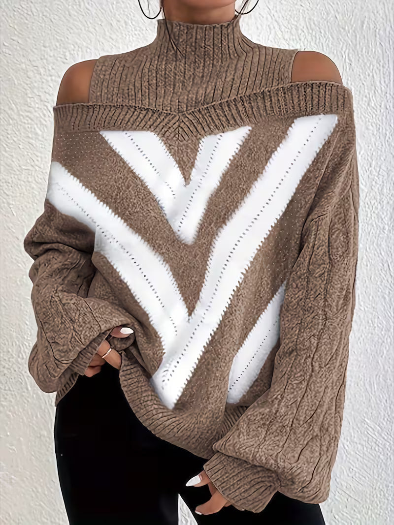 Ramirez | Knit Sweater with Off-Shoulder Design