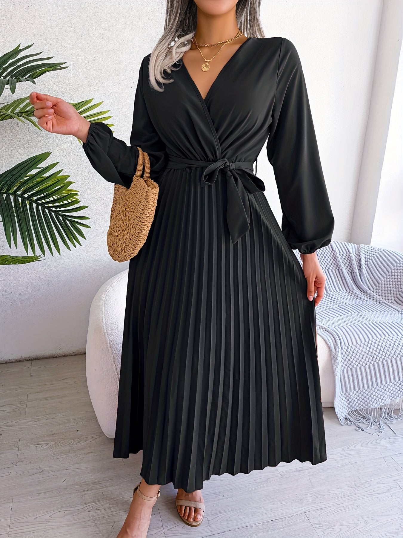 Caitlin | Classic Pleated Waist Dress
