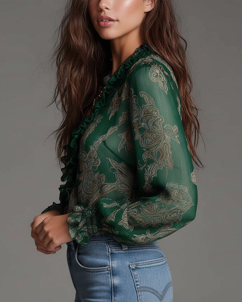 The Kim 1/2 Zip Blouse
