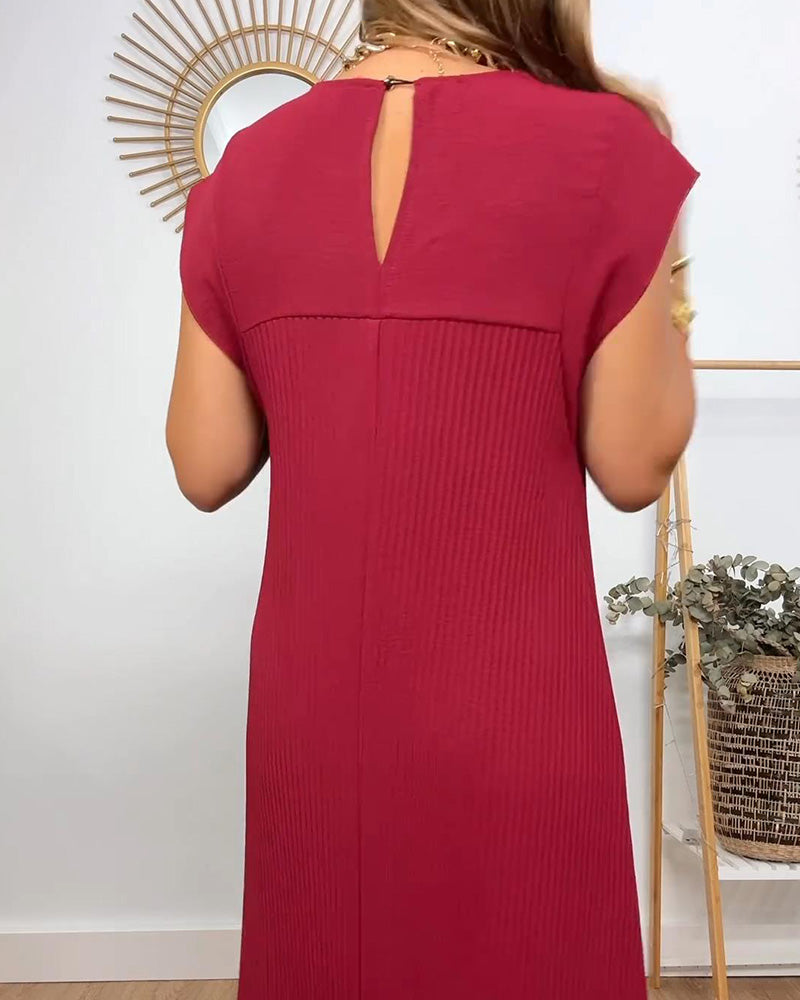 Kaitlyn | Elegant Soft Pleated Maxi Dress