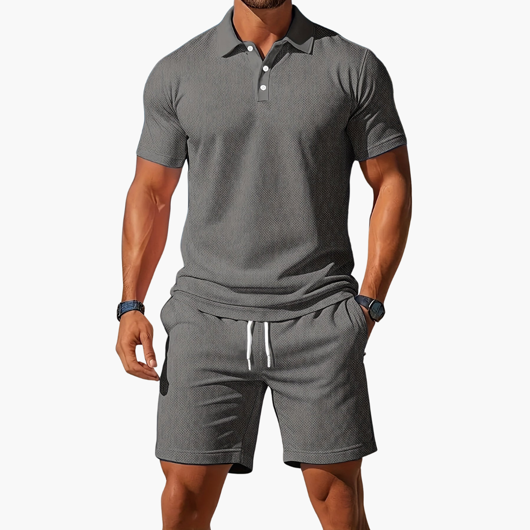 Nathan | Stylish Summer Shorts & Polo Set Men