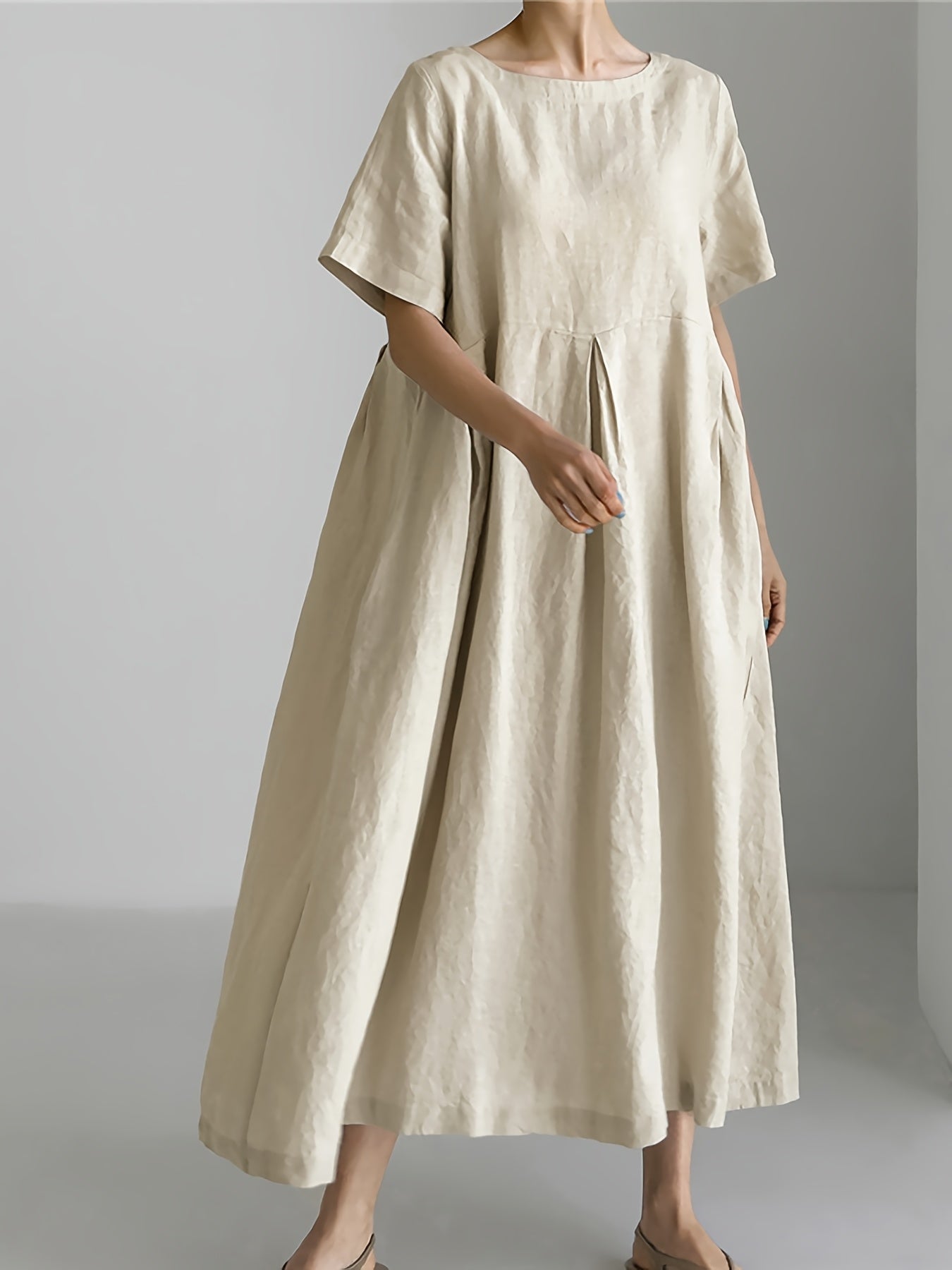 Jennifer | Relaxed Flare Linen Dress