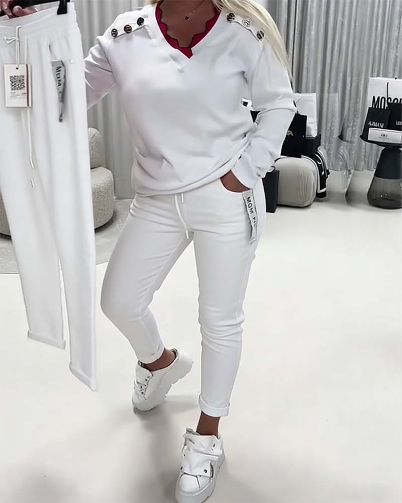 Elastic Cord Fashion Pants