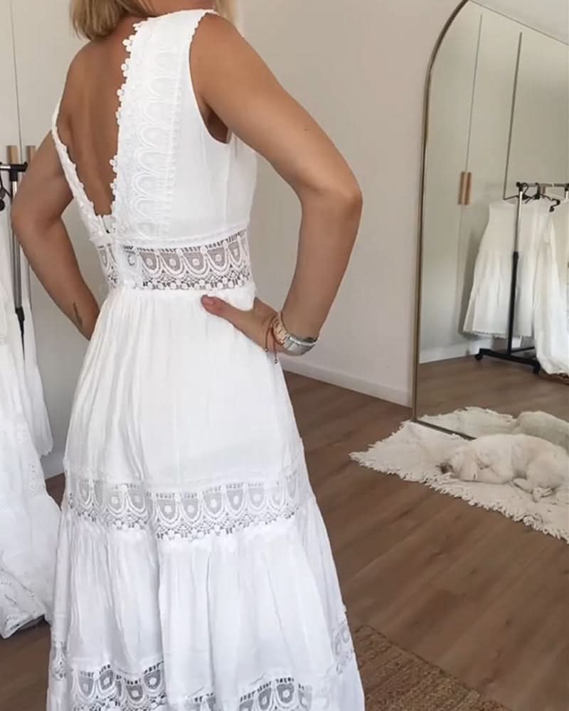 Rose™ | Lace V-neck Cami Dress