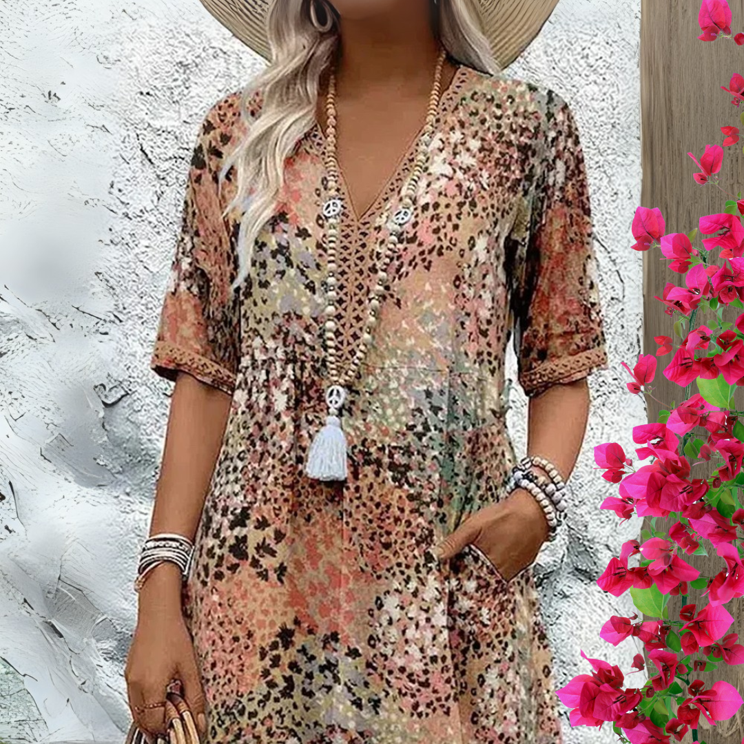 Audrey | Stylish Printed Summer Dress