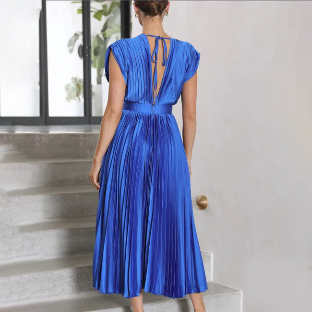 Caitlin | Elegant Pleated Summer Dress